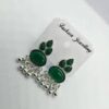 emerald green earrings