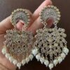 Oxidised two Toned golden earrings