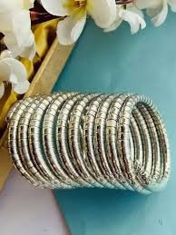 Oxidised Spiral Bangle Bracelet. - Image 2