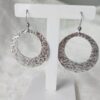 Hammered Circle Earrings.