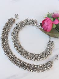 Oxidised payal - Image 2