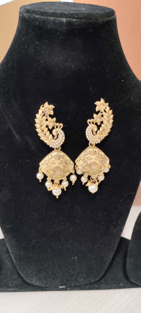traditional Indian jhumka earrings